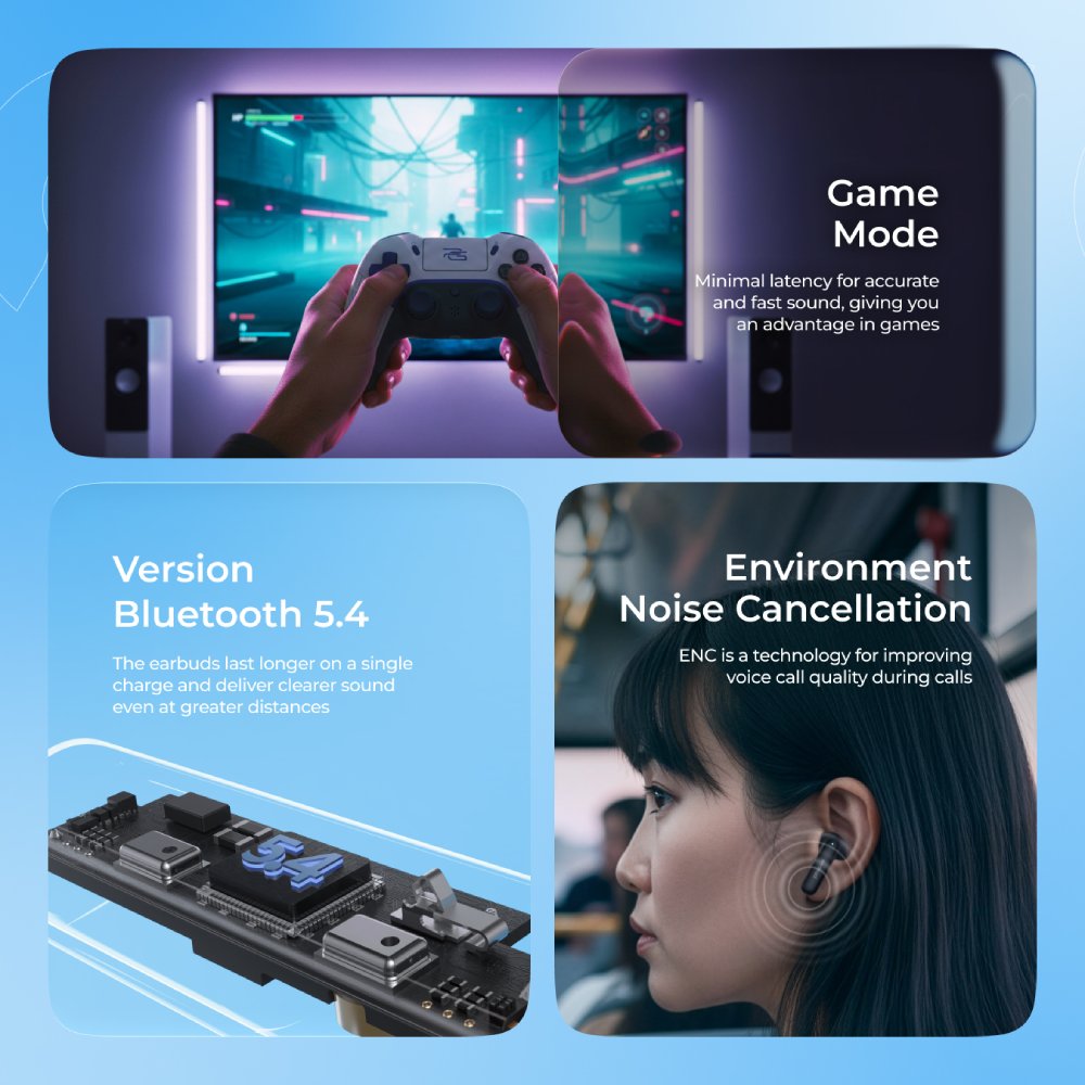 Зовнішній вигляд Гарнітура PROOVE Logic TWS (APP) White (TWLT54002202)