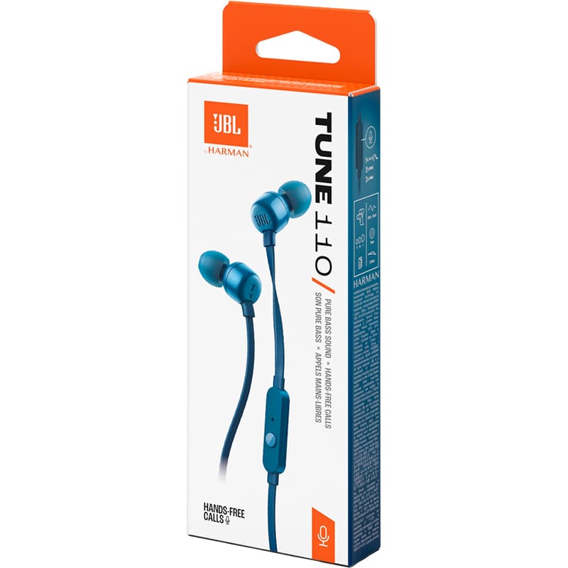 Заказать Гарнитура JBL TUNE 110 ECO Blue (JBLT110BLUE)