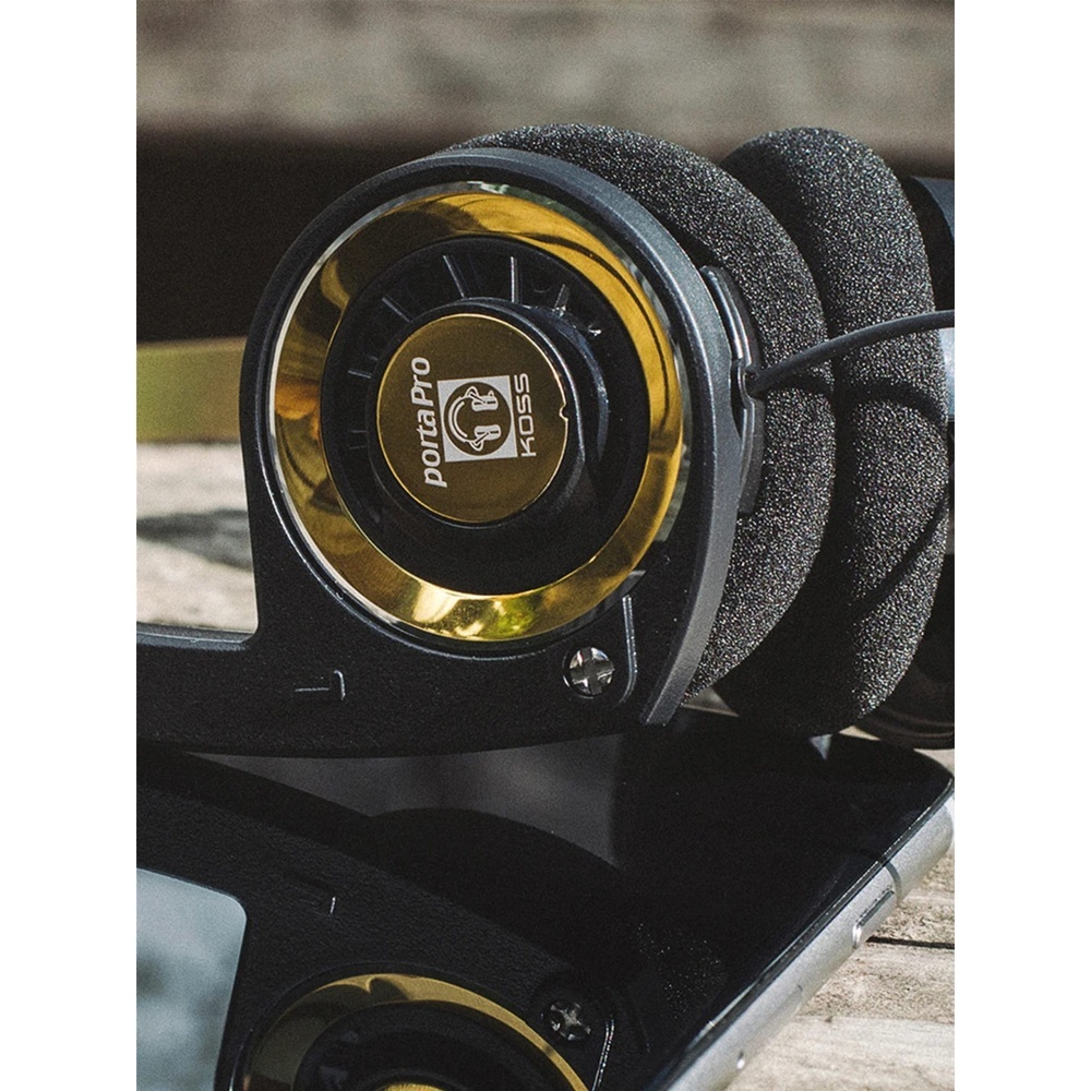 Гарнитура KOSS Porta Pro Classic Black-Gold (193392.101) Крепление дуга (над головой)