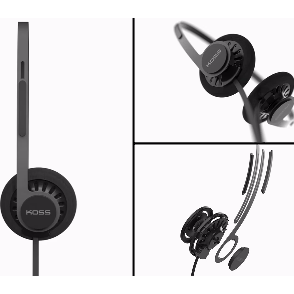 Наушники KOSS KPH40 Utility 3.5 mini-jack Gray (197451.102) Вид наушники