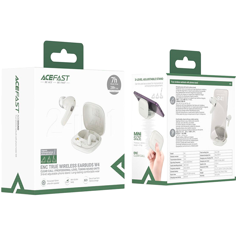 Гарнитура ACEFAST W4 Khaki (6974316285021) Вид гарнитура