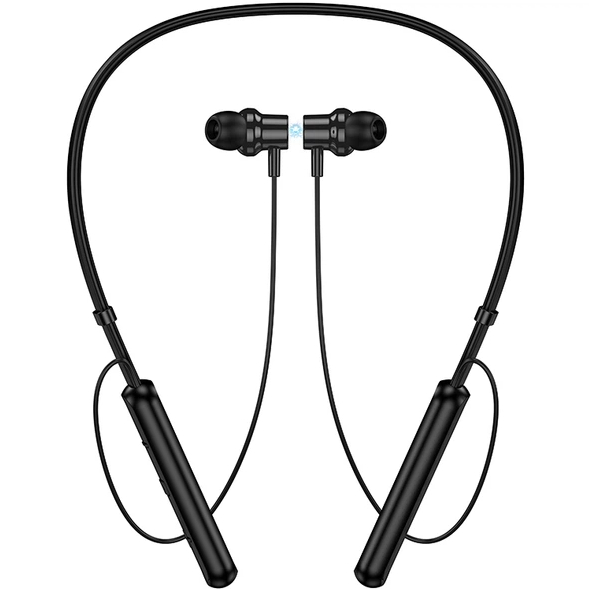 Гарнітура BOROFONE BE72 Sun neck hanging BT Black (6941991124518) Додатково Bluetooth 5.4, Місткість акумулятора: 130 мАг, Магнітна фіксація, Автономність: до 150 год в режимі очікування