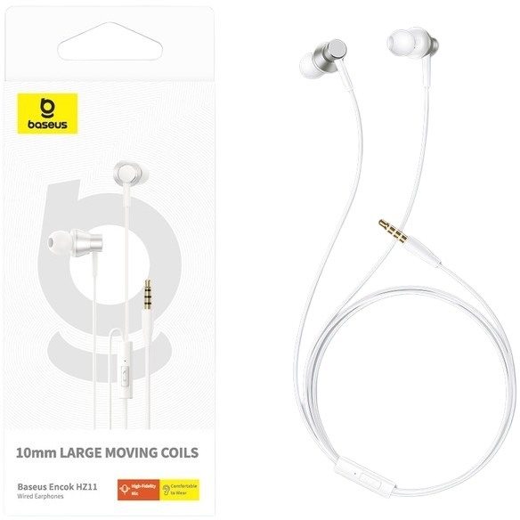 Зовнішній вигляд Гарнітура BASEUS Encok HZ11 Moon White (A00164200213-Z1)