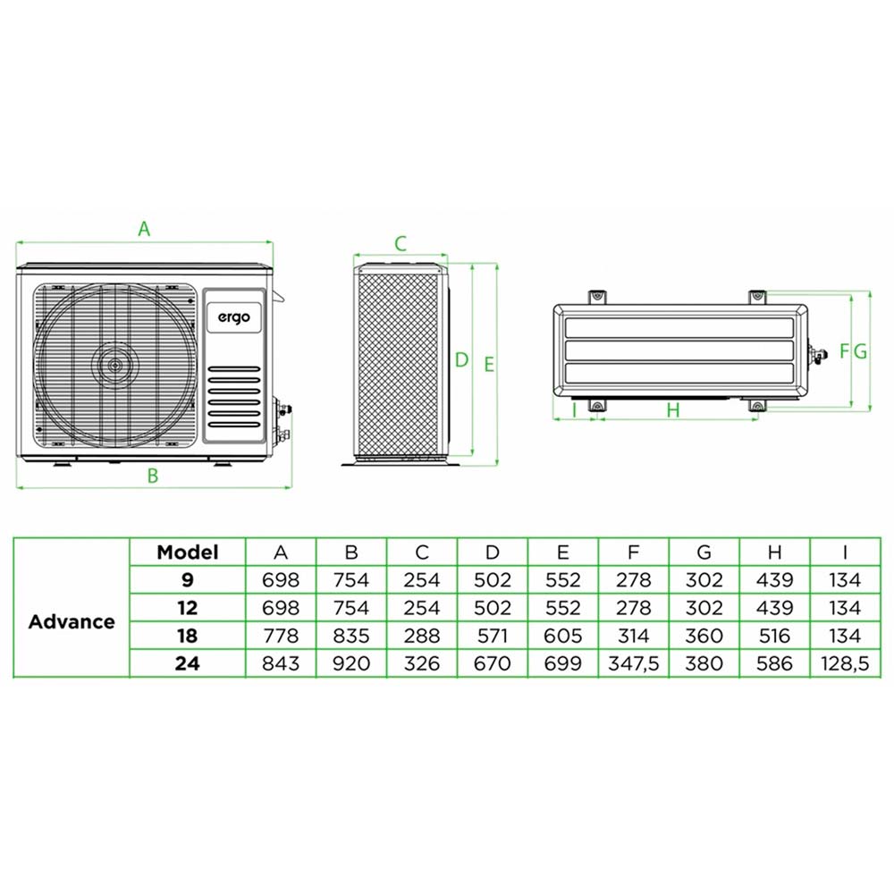 Покупка Кондиціонер ERGO ACI 2488 CHW