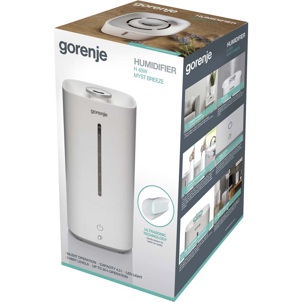 Внешний вид Увлажнитель воздуха GORENJE H 45 W (SC-3G40B)