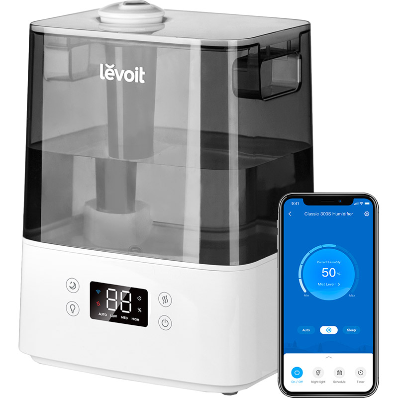 Увлажнитель воздуха LEVOIT Smart Ultrasonic Humidifier Classic 300S White (HEAPHULVSEU0034) Тип увлажнения ультразвуковой