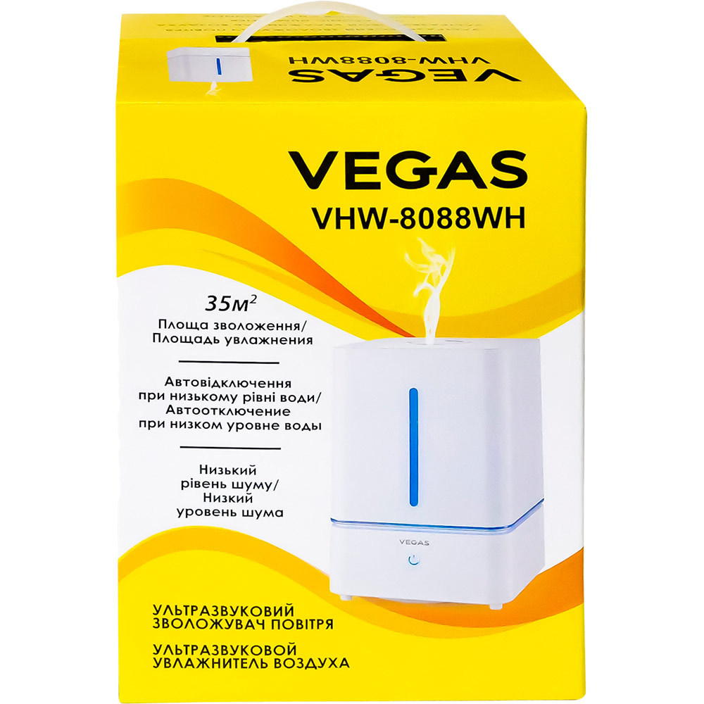 Увлажнитель воздуха VEGAS VHW-8088WH Особенности фильтр очистки воды