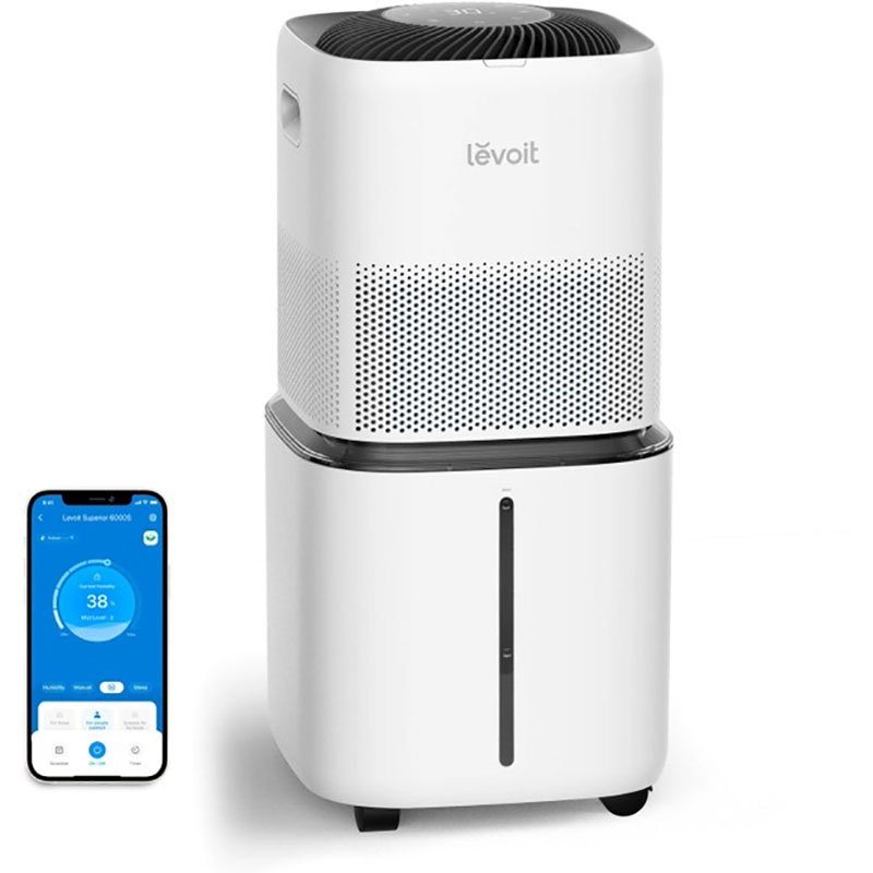Зовнішній вигляд Зволожувач повітря Levoit Superior 6S Smart Evaporative LEH-S601S-WEUR (HEAPHULVSEU0097Y)