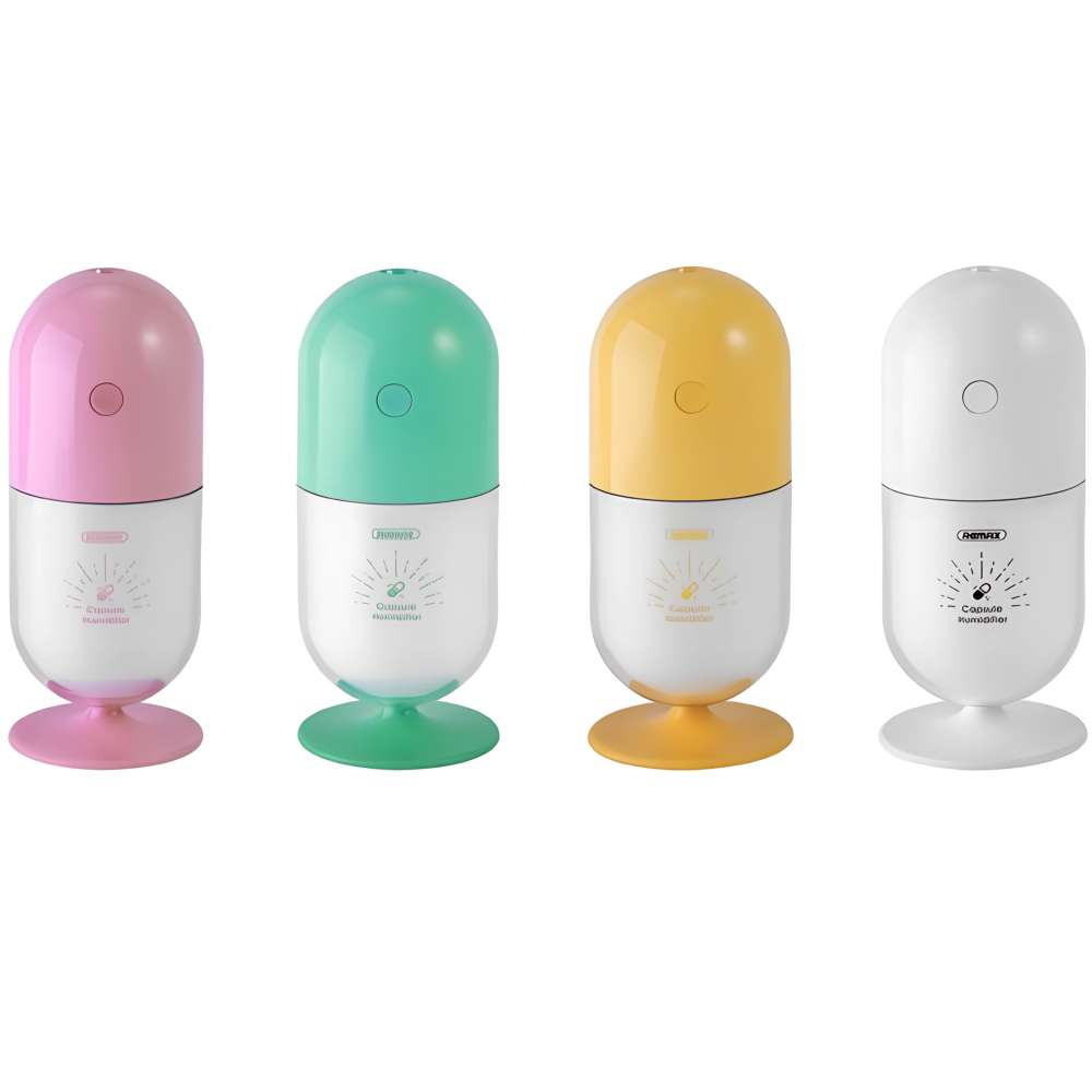 Зволожувач повітря REMAX RT-A500 Capsule Mini Humidifier жовтий (6954851281870) Площа 8