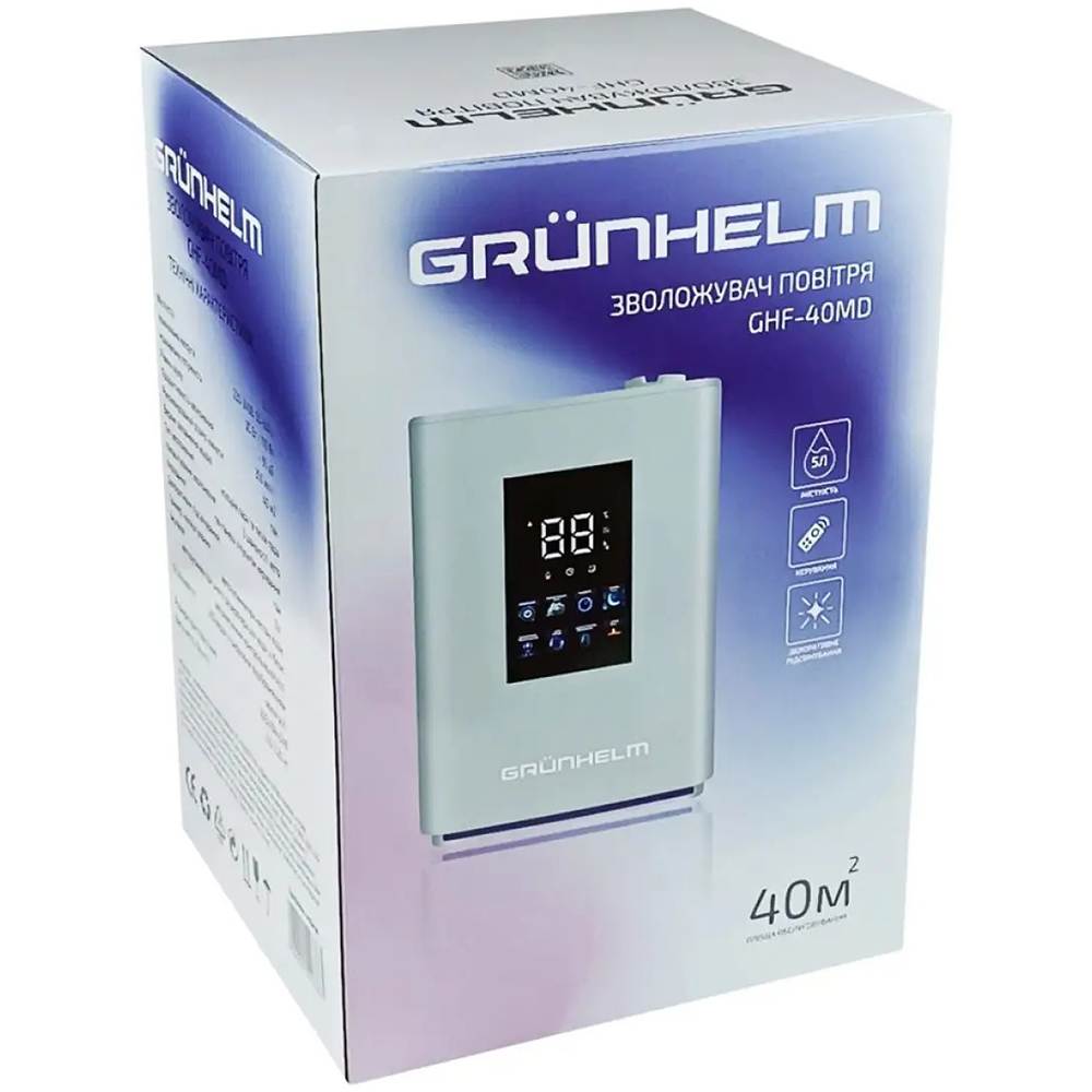 Внешний вид Увлажнитель воздуха GRUNHELM GHF-40MD