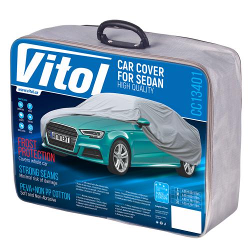 

Тент VITOL CC13401-XL, Тент автом. CC13401 XL сірий з підкладкою