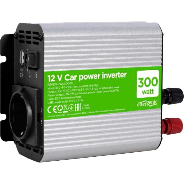 energenie Автомобільний інвертор 300 Вт EG-PWC300-01