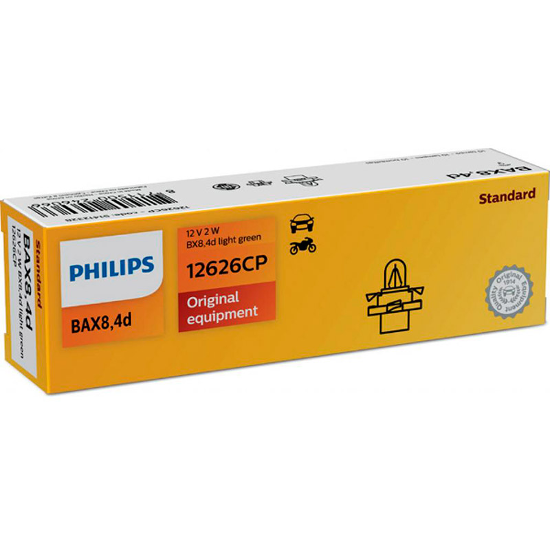 Автолампа PHILIPS 2W (PS 12626 CP) Совместимость универсальные