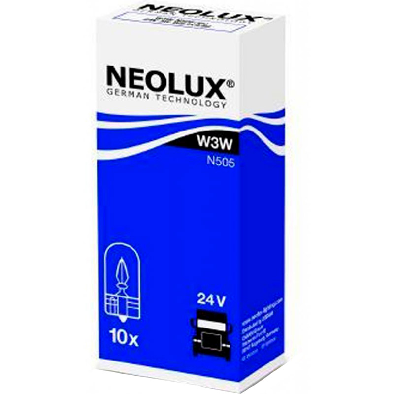 Автолампа накаливания NEOLUX 3W (N505) Совместимость универсальные