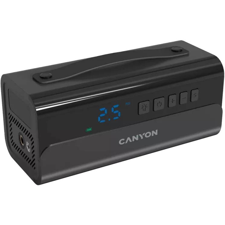 Автомобільний компресор CANYON AP-118 Air Pump 100PSI 200W (CND-AI201CB) Сумісніть універсальні