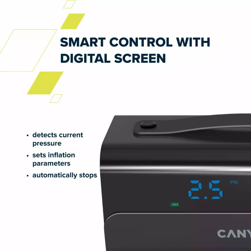 Замовити Автомобільний компресор CANYON AP-118 Air Pump 100PSI 200W (CND-AI201CB)
