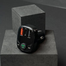 FM трансмітер PROOVE Power PD-01 2USB+Type-C (44885black)