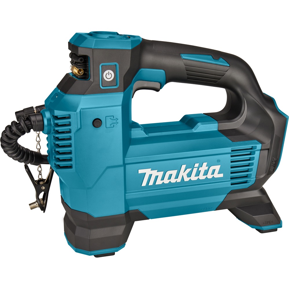 Компрессор аккумуляторный MAKITA DMP181Z 18В LXT без АКБ та ЗУ Дополнительно максимальное давление воздуха: 1110 кПа; 3 скорости работы; Рабочее давление: 11,1 бар; Рабочий цикл: 10 минут работы/5 минут отдыха;