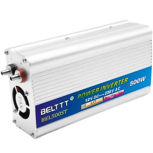 Инвертор автомобильный BELTTT 500W (BEL500ST) Входное напряжение 12