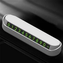Автовізитка XOKO з номером телефону в автомобілі White (ND-010)