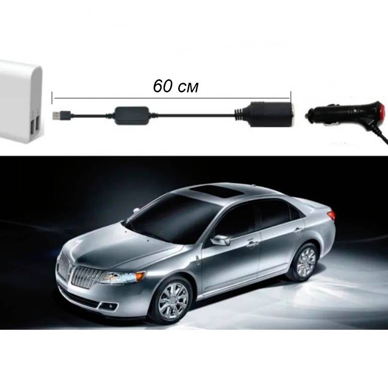 Фото 3 Адаптер-перетворювач XOKO CC-512 з 5 В USB на 12 В прикурювач (CC-512)