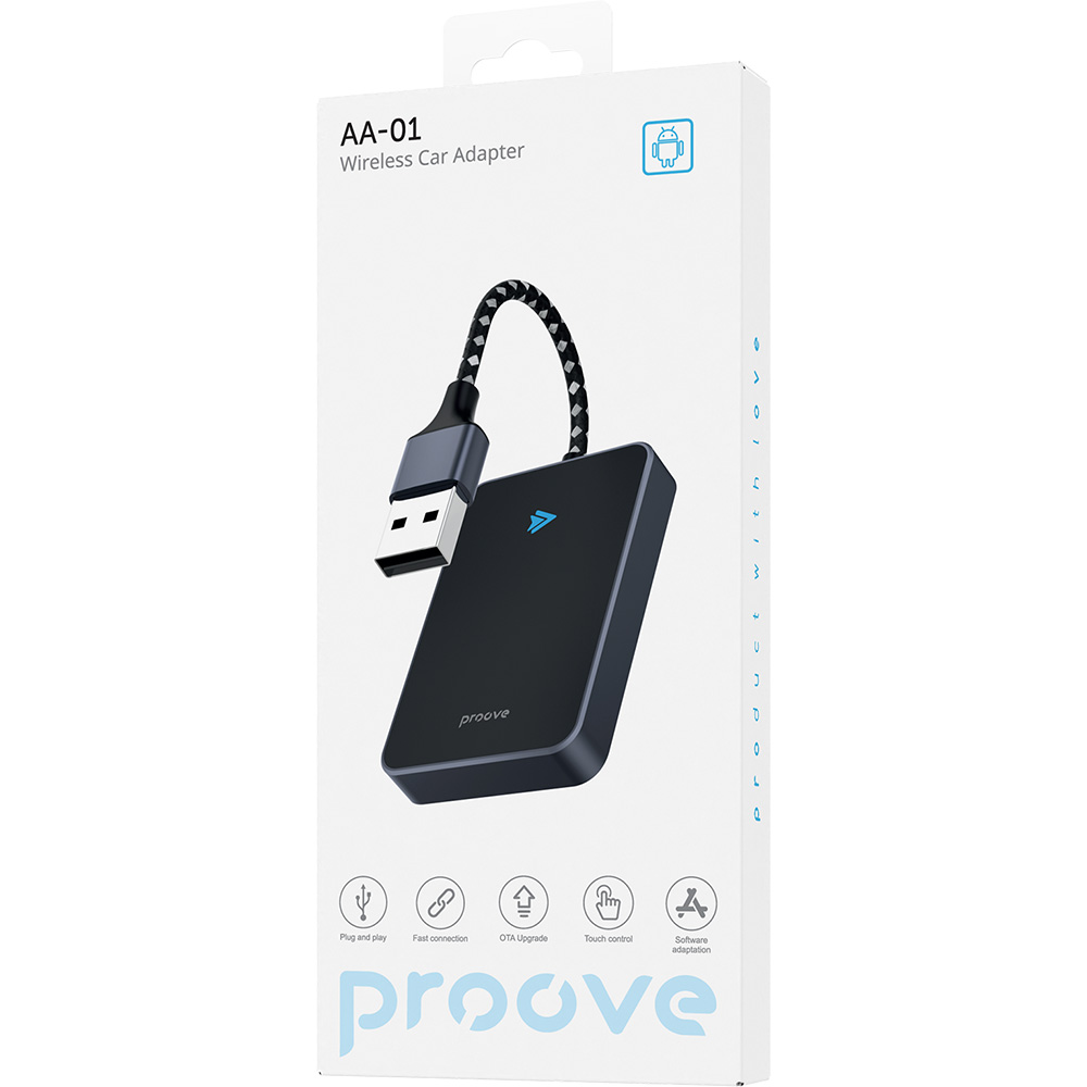 Фото 4 Адаптер PROOVE AA-01 Wireless CarPlay Android Auto (55551black)