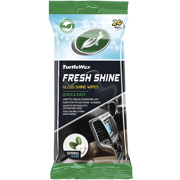 Салфетки для салона TURTLE WAX Fresh Shine Spring Gloss Wipes 24 шт (54095)