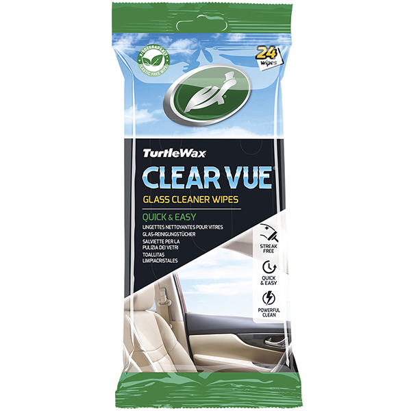 Салфетки для очищения стекла TURTLE WAX Clearvue Glass Cleaner Wiper 24 шт (54098)