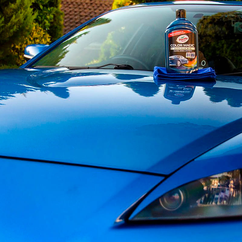 ПолірольTURTLE WAX Color Magic 500 мл Blue (52709) Додатково При машинній обробці використовуйте мінімальні швидкості (менше 1000 об/хв); Після обробки не мочіть кузов протягом кількох годин; Не наносьте під прямим сонячним промінням, на гарячу поверхню, а також при температурі нижче +5ºC