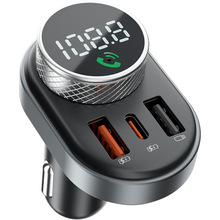 FM-трансмиттер PROOVE Sound Link 30W (PD+QC3.0) Type-C+USB Black (FMSL30110001)