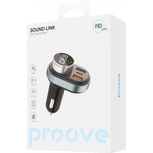 FM-трансмиттер PROOVE Sound Link 30W (PD+QC3.0) Type-C+USB Black (FMSL30110001)