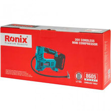 Автомобільний компресор RONIX акумуляторний 20 В (8605)