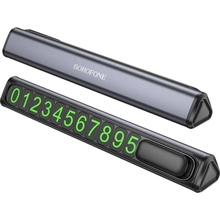 Паркувальна карта BOROFONE FC3 Ronny може бути захищена від parking sign Black Metal Gray (6941991118760)