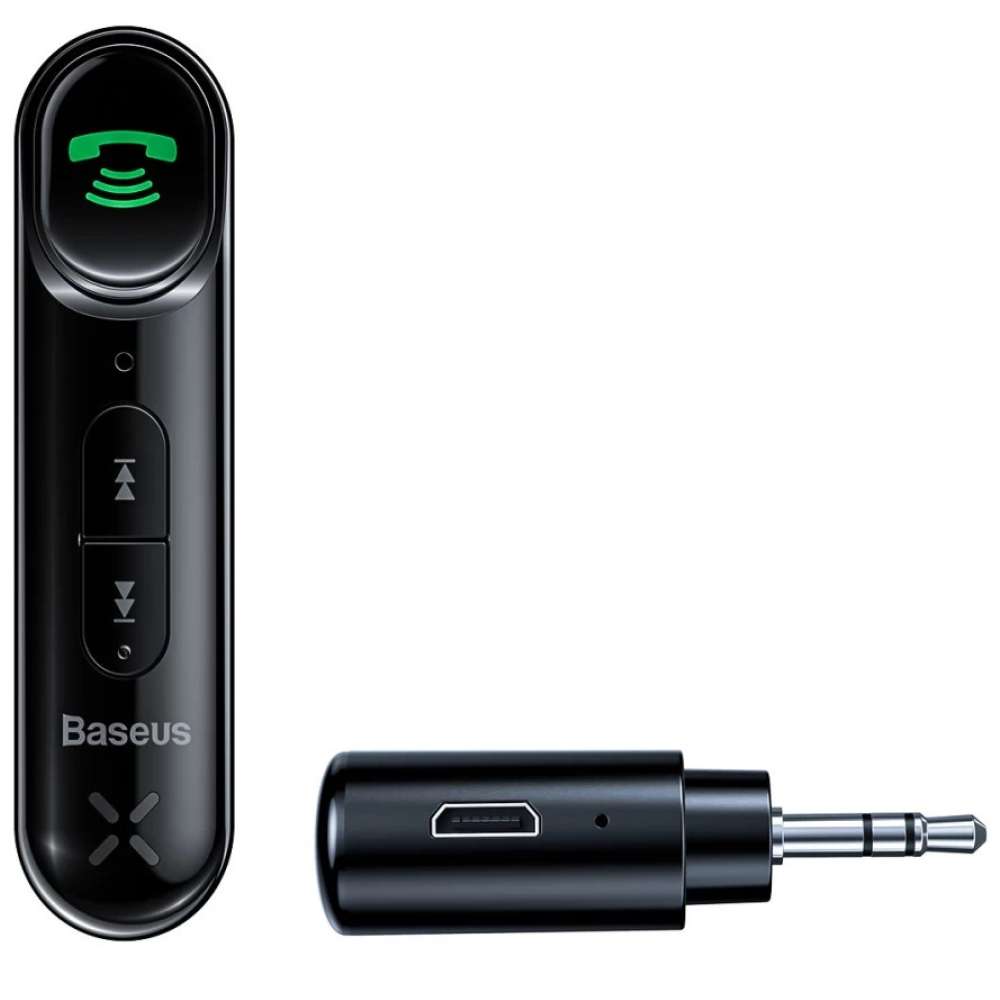 Bluetooth ресивер BASEUS BSBA-02 AUX Wireless Audio Receiver Black (WXQY010001) Матеріал пластик