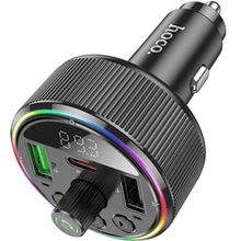 FM-трансмиттер HOCO E82 Guerrero PD30W+QC3.0 BT FM Black (6942007620642)