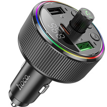 FM-трансмітер HOCO E82 Guerrero PD30W+QC3.0 BT FM Black (6942007620642)