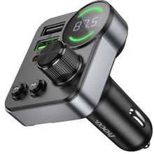 FM-трансмітер HOCO E86 Alegria 48W dual port PD30W+QC3.0 BT FM Black (6942007646956)