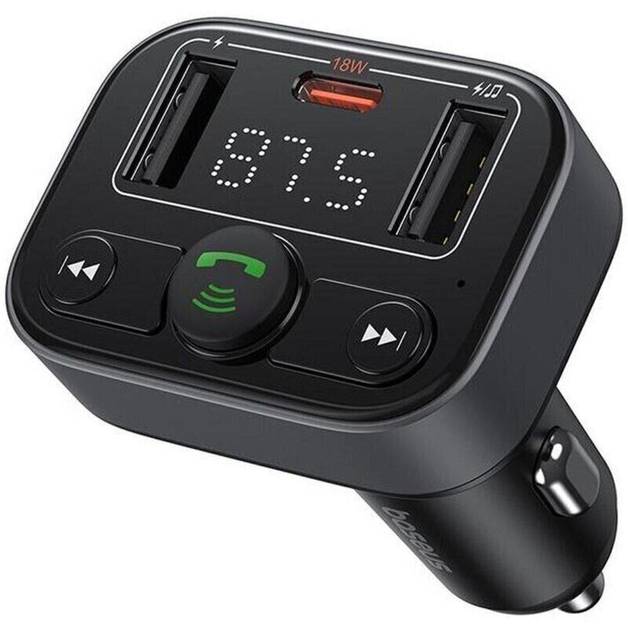 FM-трансмиттер BASEUS S-09 Lite Black (C10762300113-00) FM-трансмиттер BASEUS S-09 Lite Black (C10762300113-00)