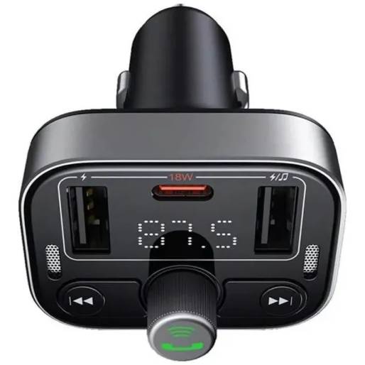 Фото 4 FM-трансмітер BASEUS S-09 Pro Black (C10762200113-00)