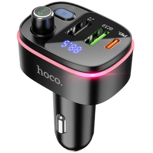 Фото 4 FM-трансмітер HOCO E62 Black (6931474756299)