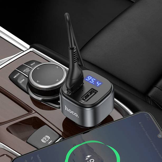 Зовнішній вигляд FM-трансмітер HOCO E67 Black (6931474762122)