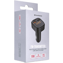 FM-трансмиттер ARMORSTANDART ASF1 18W QC3.0 2xUSB Вlack (ARM82826)