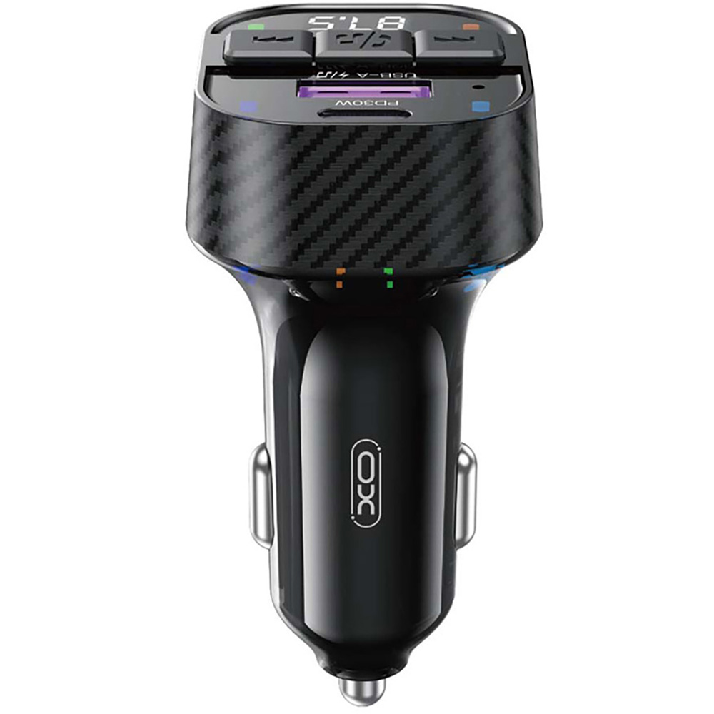 FM трансмітер XO (BCC17 black) Додатково Версія Bluetooth: v5.3;Діапазон частот: 87.5-108.0 МГц;