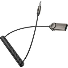 Bluetooth-ресивер BOROFONE BC56 Peaceful car AUX BT receiver with cable Metal Gray (6941991113031)