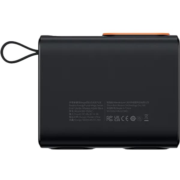 Автокомпрессор BASEUS Mega EnergyPump Series Dual Cylinder Wireless Inflator (CRNL060001) Дополнительно Комплектация: Шланг, кабель зарядный USB - USB Type-C, переходник-конус, велосипедная насадка, игла для мячей, сумка для хранения