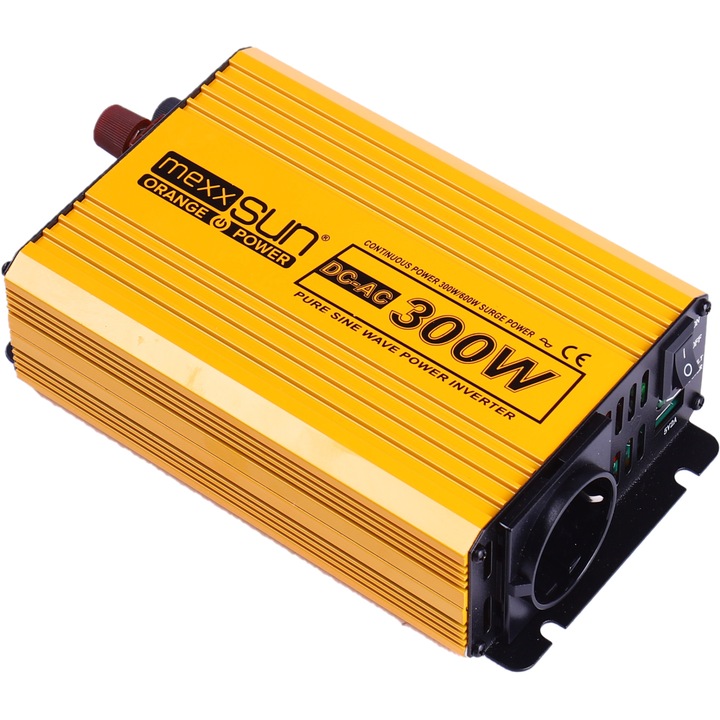 Инвертор напряжения MEXXSUN MXSPSW-300-12S Выходное напряжение 220