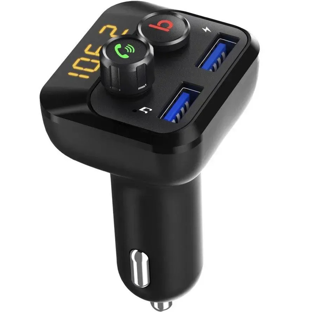 FM-трансмітер GRAND-X MegaBass, Bluetooth V5.0 Hands Free MicroSD 2USB 1A+2,4A (98GRX) Підтримувані карти пам'яті Micro-SD