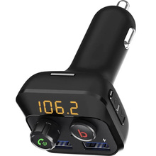 FM-трансмітер GRAND-X MegaBass, Bluetooth V5.0 Hands Free MicroSD 2USB 1A+2,4A (98GRX)