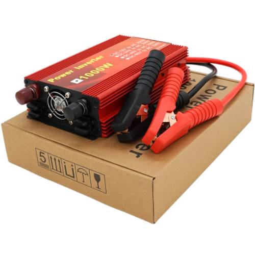 Інвертор напруги DEMUDA YT-D1000W-12V 12/220V Додатково 1 універсальна розетка, клемні дроти для підключення, USB-портів - 2 шт.