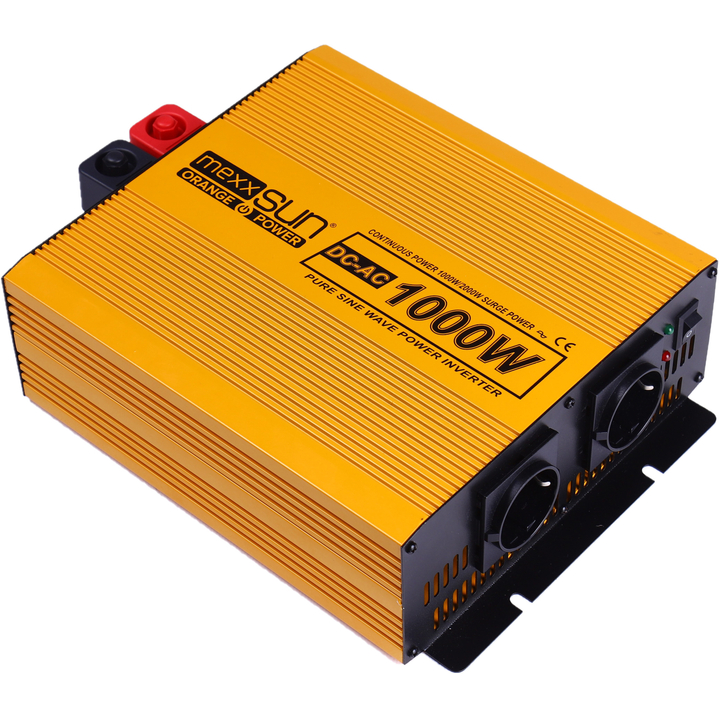 Инвертор напряжения MEXXSUN 12V/220V 1000W (MXSPSW-1000-12S) Материал  металл